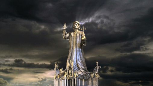 Die Christus Statue als Christus Dom