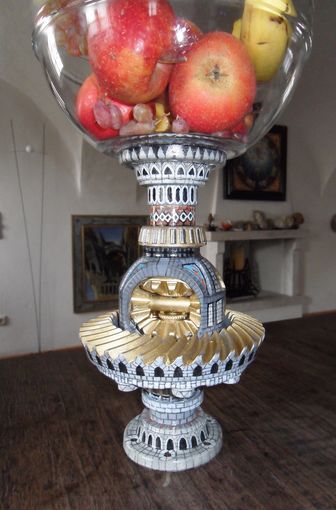 Obstschale aus einem Porsche Differentialgetriebe