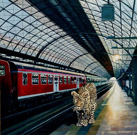 Leopard auf Gleis G