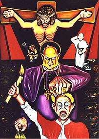 "Jesus spuckt auf Kindersch�nder", P�ro 1996