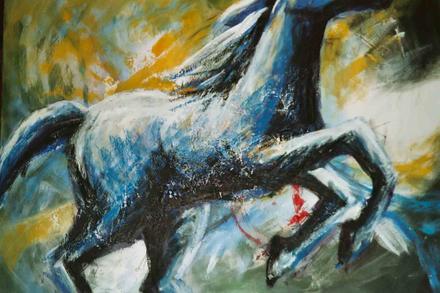 Blaues Pferd II