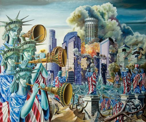 11 september II triptychon BABYLON mittelteil