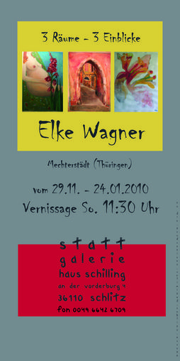 Plakat Erstausstellung Elke Wagner Mechterstdt