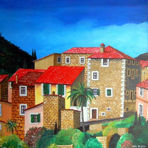 Dortansicht von Deia (Mallorca)