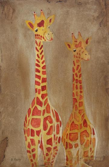 zwei giraffen