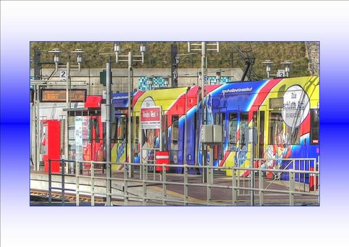 Schrille Stra�enbahn