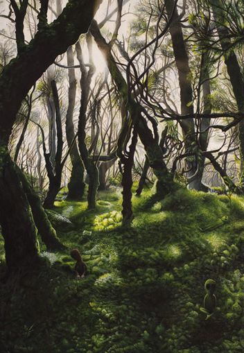 in the foggy laurel forest