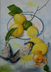 Zitronen mit Garnelen