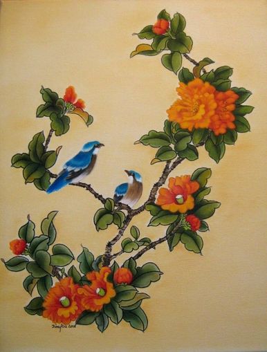 Blumen und Vgel