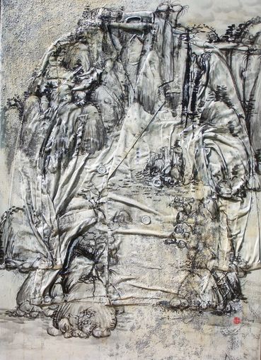 Ich ziehe eine Landschaft an 2007