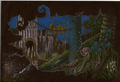 Blick aus der H�hle