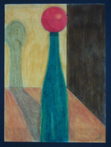 Flasche mit Kugel