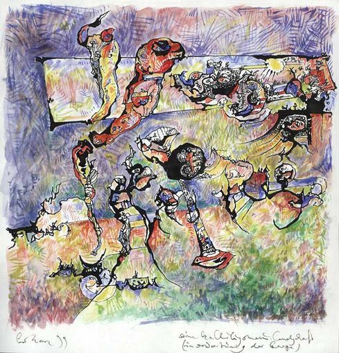 landschaft in erwartung der berge