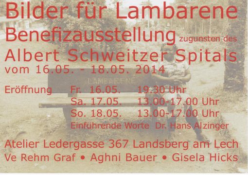 Benefizausstellung f�r Lambarene