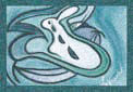 beware of the white rabbit that show as a nose