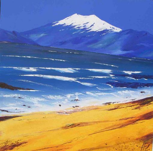 Gletscher und Meer Island