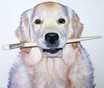 Chica mit Pinsel