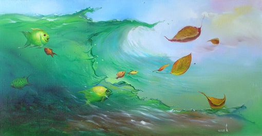 Die Bl�tter und die Fische 