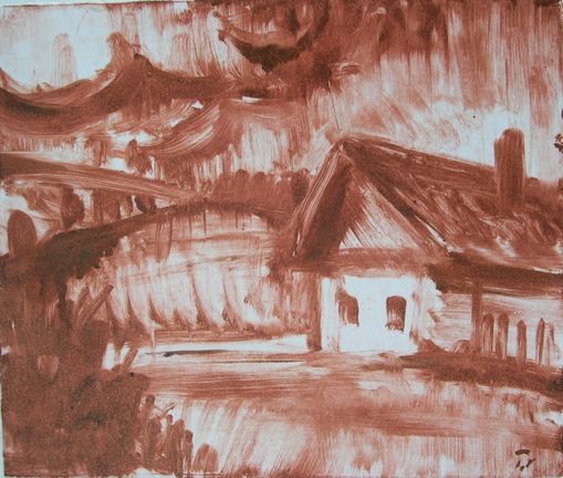 Ungarisches Bauerhaus Fels�sz�ln�k