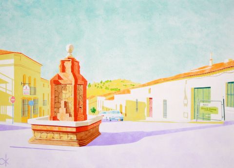 plaza en Aracena in 3D