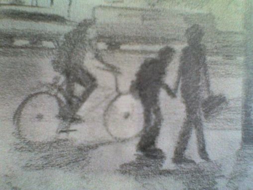 Mann auf Bank-Detail