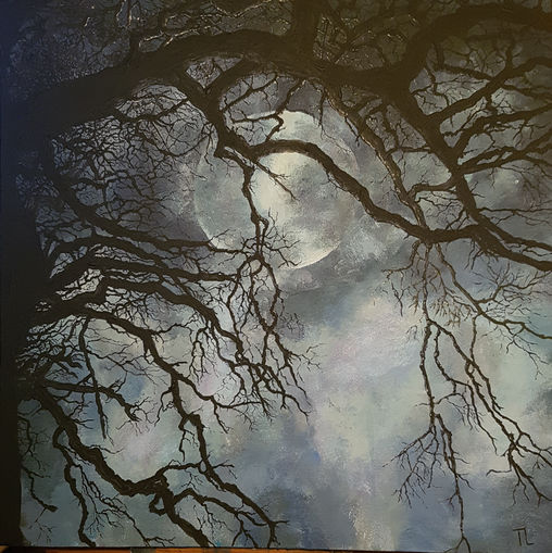 Vollmond im Nebel