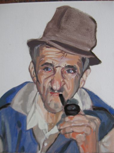 Der alte Mann und seine Pfeife