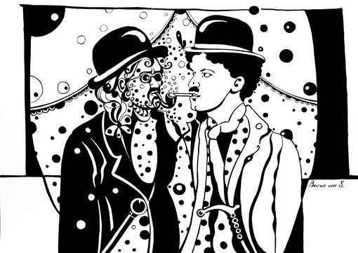 Charley Chaplin und Baron von S