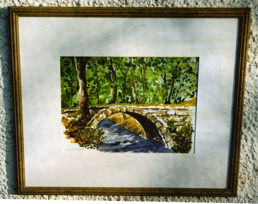 Steinbr�cke �b d Wei�ach bei Rottach-Egern