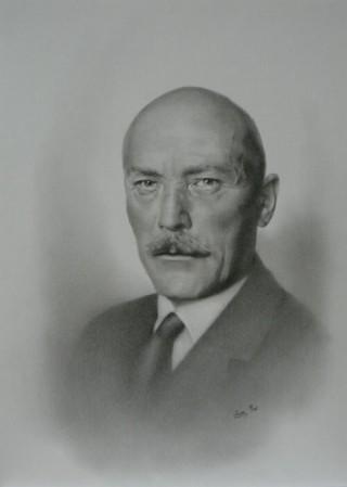 Portraitzeichnung von "Werner von der Schulenburg"