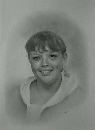 Portraitzeichnung eines M�dchens