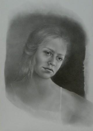 Portraitzeichnung "Klara"