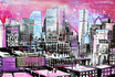 New York - Pink Cityscape