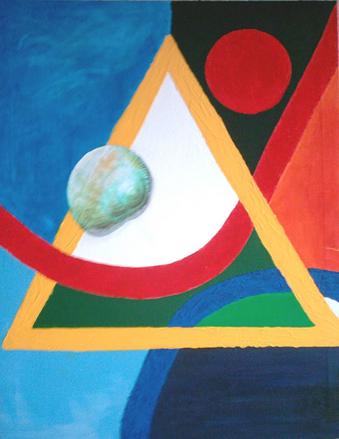 collage mit schnecke