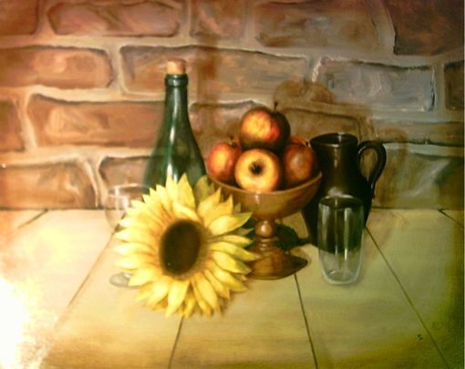 Sonnenblume und �pfel