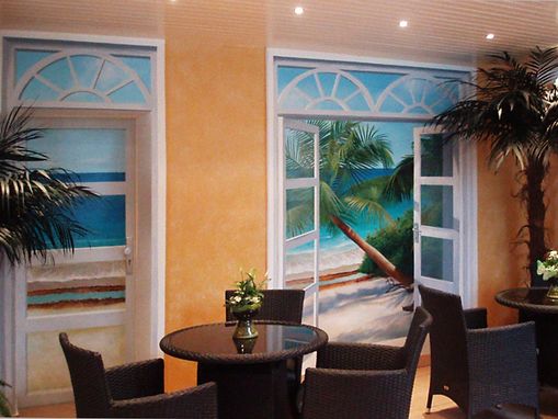 Wandmalerei f�r den wartebereich eines Wellnesshotels