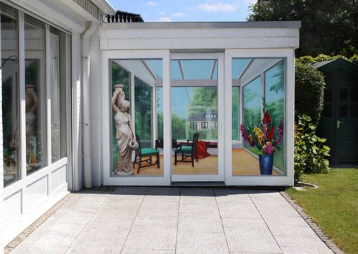 Illusionsmalerei an Hauswand