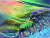 Bizarre Reise blau
