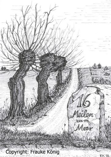 16 Meilen zum Meer
