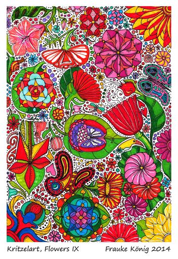 Kritzelart - Flowers IX