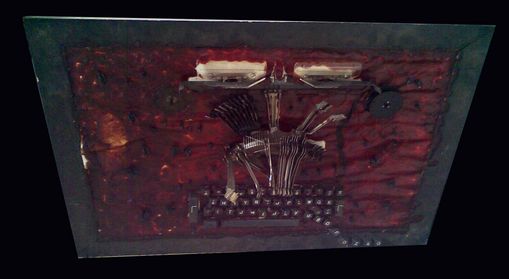 verblutende Schreibmaschine