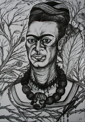 Frida Kahlo the opened flesh  Frieda Kahlo das offene Fleisch