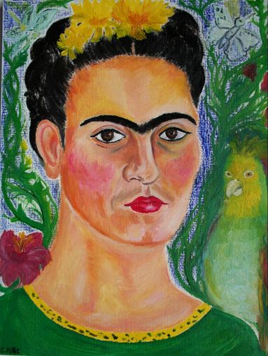 Portrait of Frida Kahlo zapotec icon Portr�t von Frieda Kahlo zapotekische Ikone