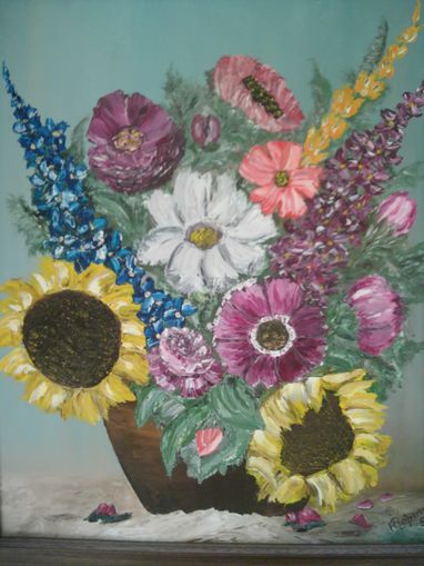 Rustikaler Blumenstrauss