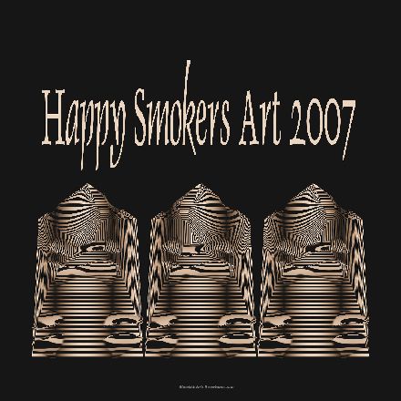 Kinetic art number 158a or happy smokers art 2007
