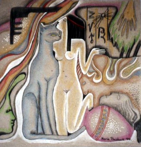 M�dchen mit der Katze