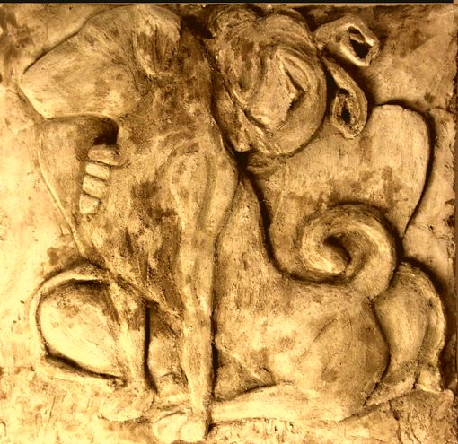 Der Hirte mit seiner Hund