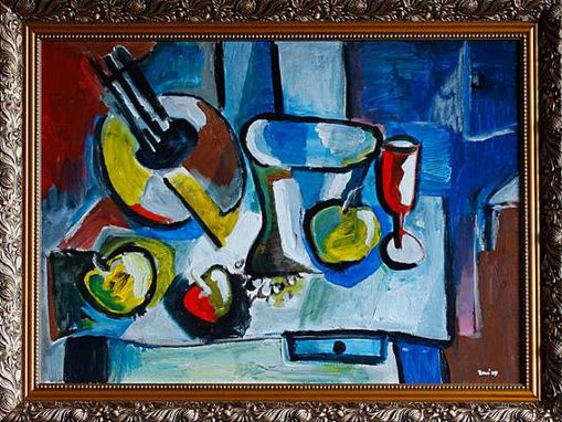 stilllebenaepfelundglas