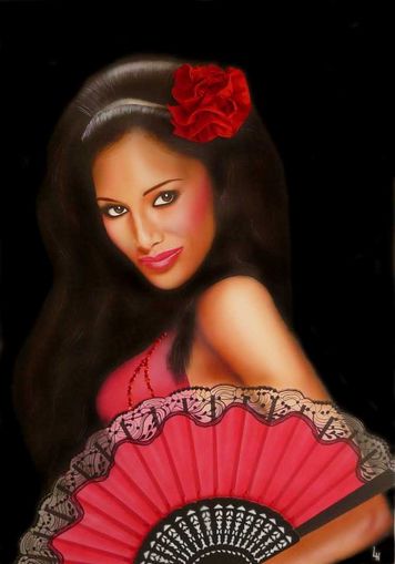 Spanierin mit F�cher