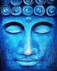 Blauer Buddha